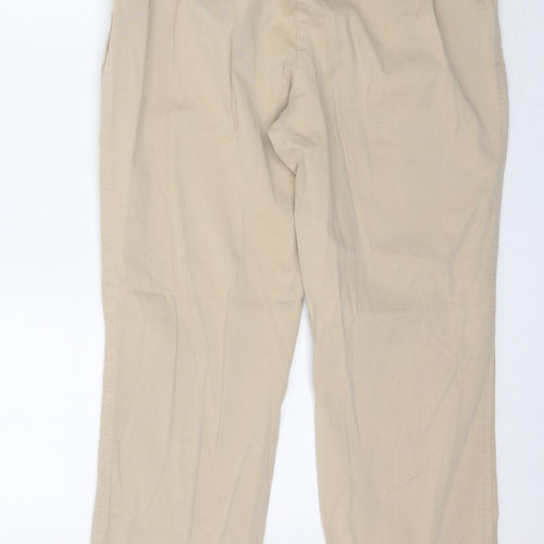 Papaya Womens Beige   Trousers  Size 14 L28 in