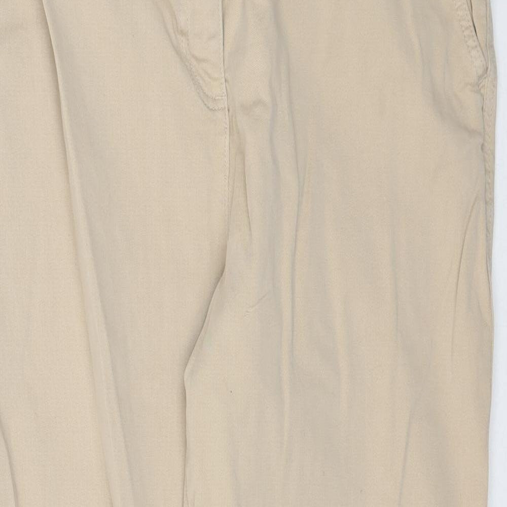 Papaya Womens Beige   Trousers  Size 14 L28 in