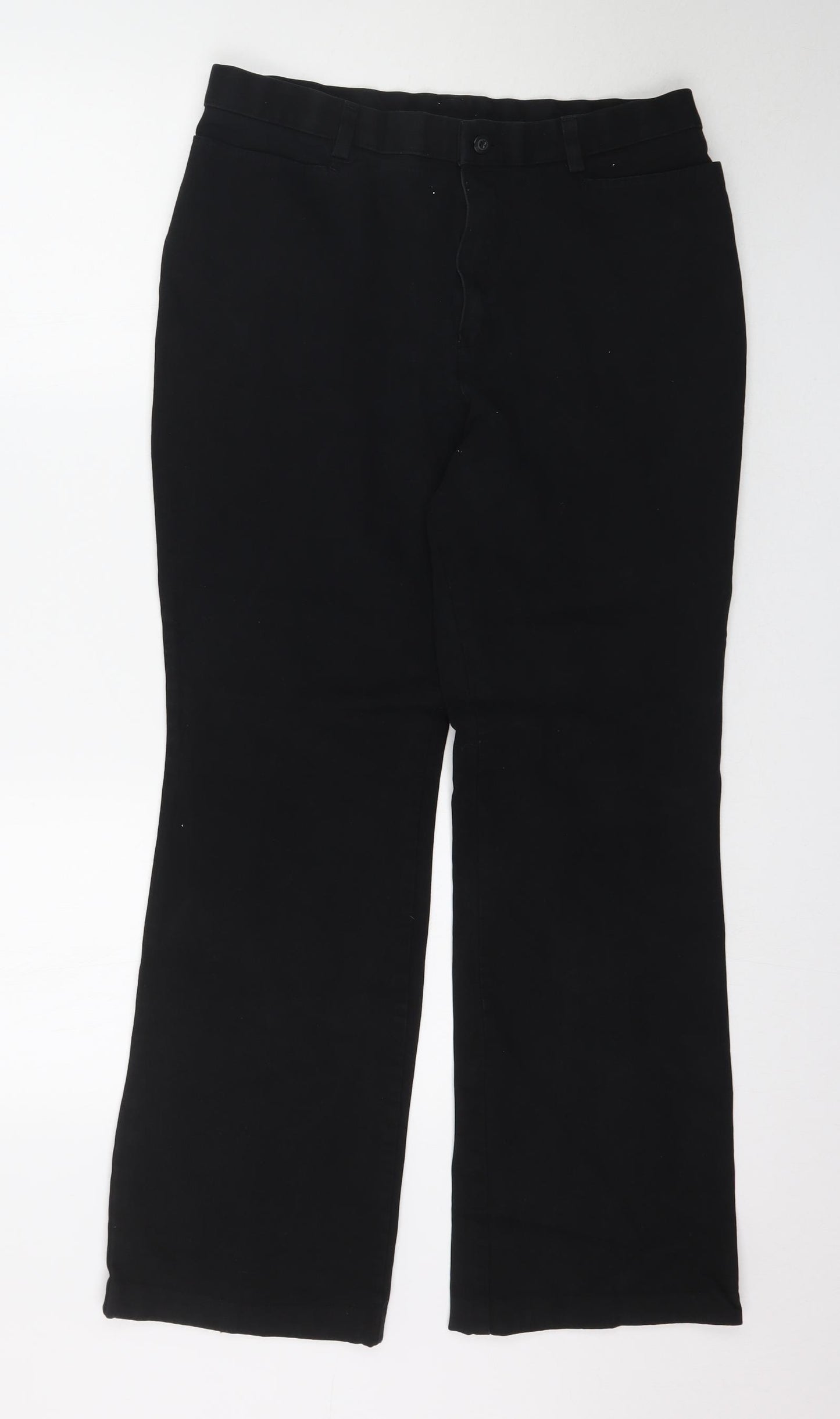 Marks and Spencer Womens Black   Trousers  Size 16 L30 in