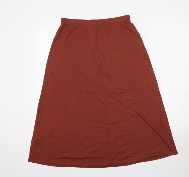 Preworn Womens Orange   A-Line Skirt Size M