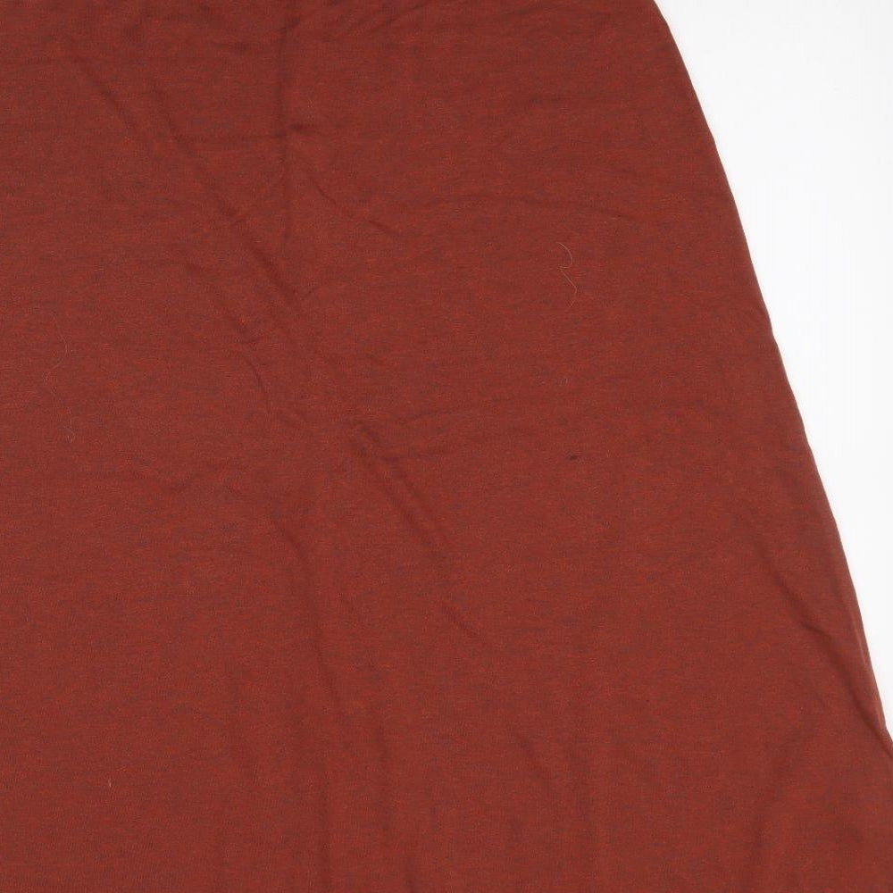 Preworn Womens Orange   A-Line Skirt Size M