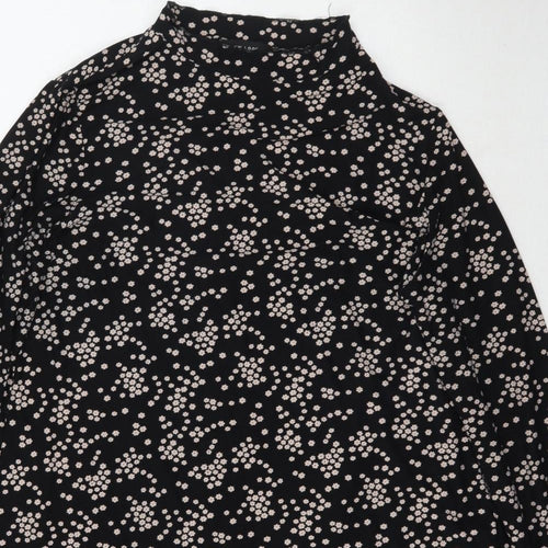 New Look Womens Black Floral  A-Line  Size 16