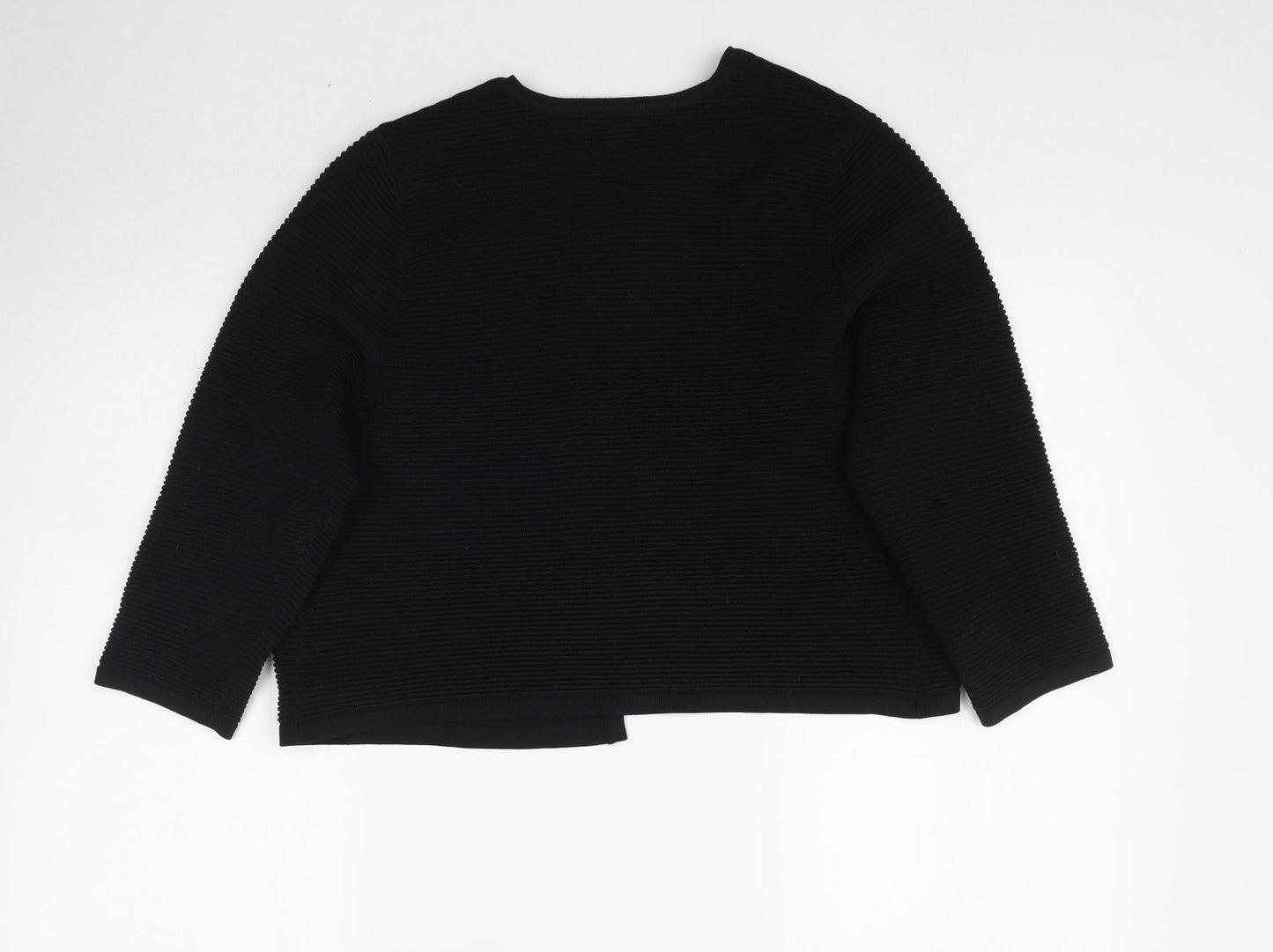 Monsoon Womens Black  Knit Cardigan Jumper Size 14