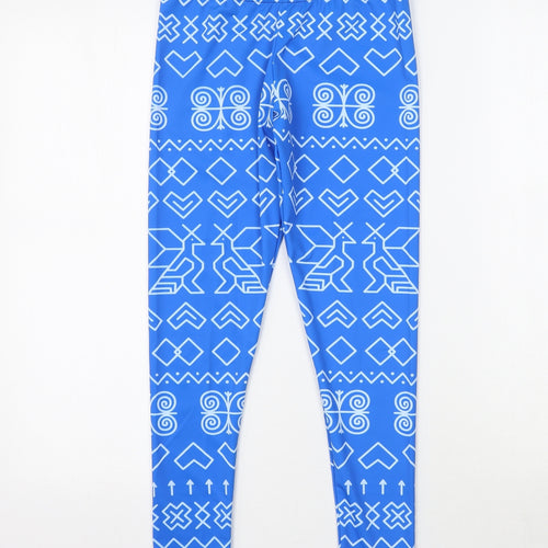 Preworn Womens Blue  Jersey Cropped Leggings Size S L25 in