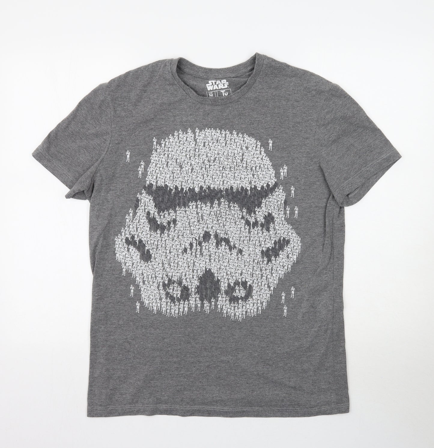 TU Mens Grey    T-Shirt Size M  - Star wars Stormtrooper