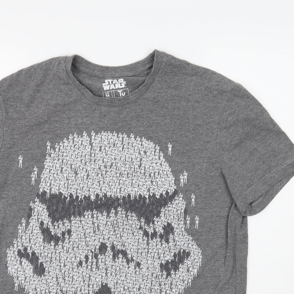 TU Mens Grey    T-Shirt Size M  - Star wars Stormtrooper