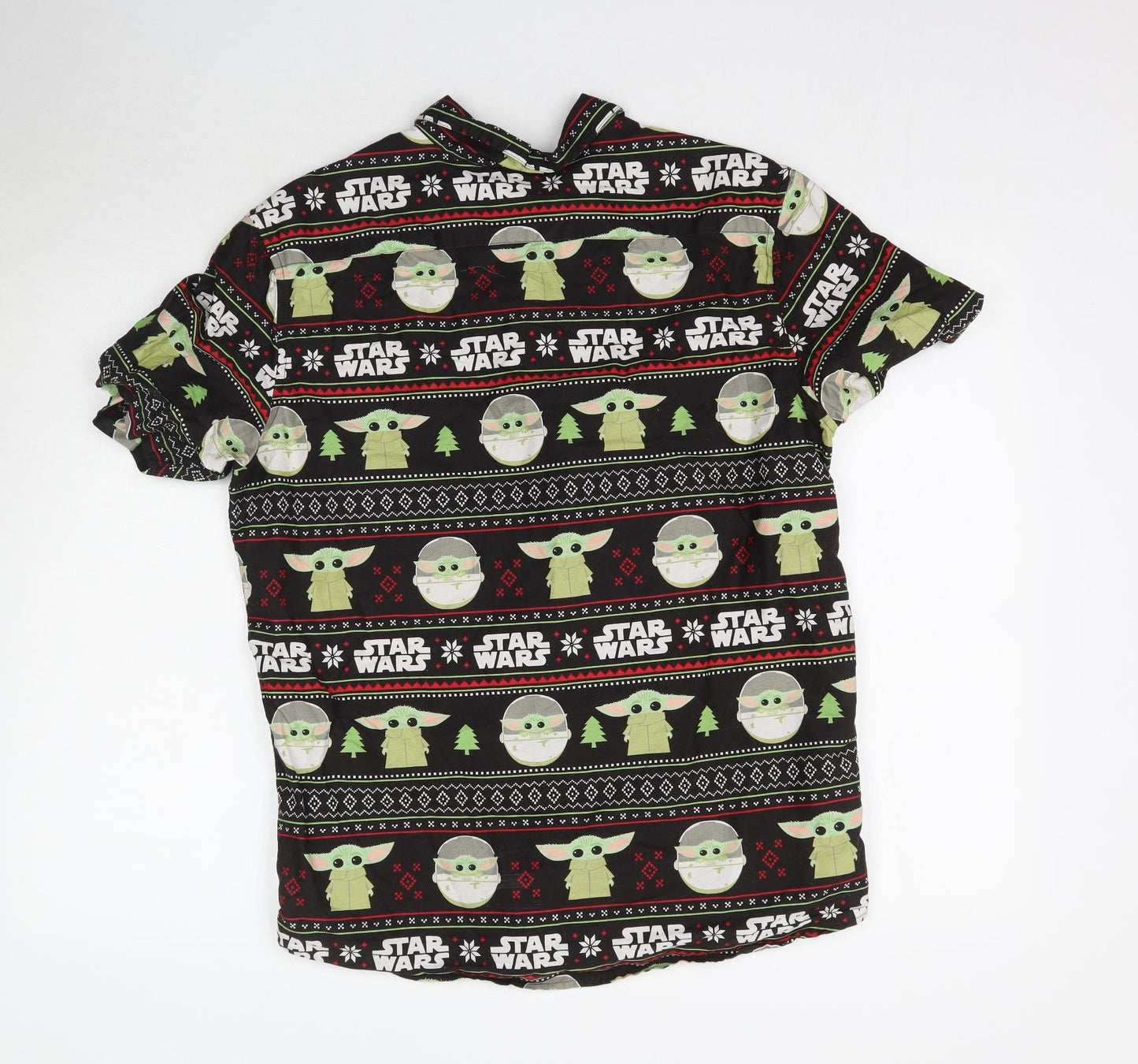 George Mens Multicoloured Fair Isle   Button-Up Size M  - Star Wars The Mandalorian