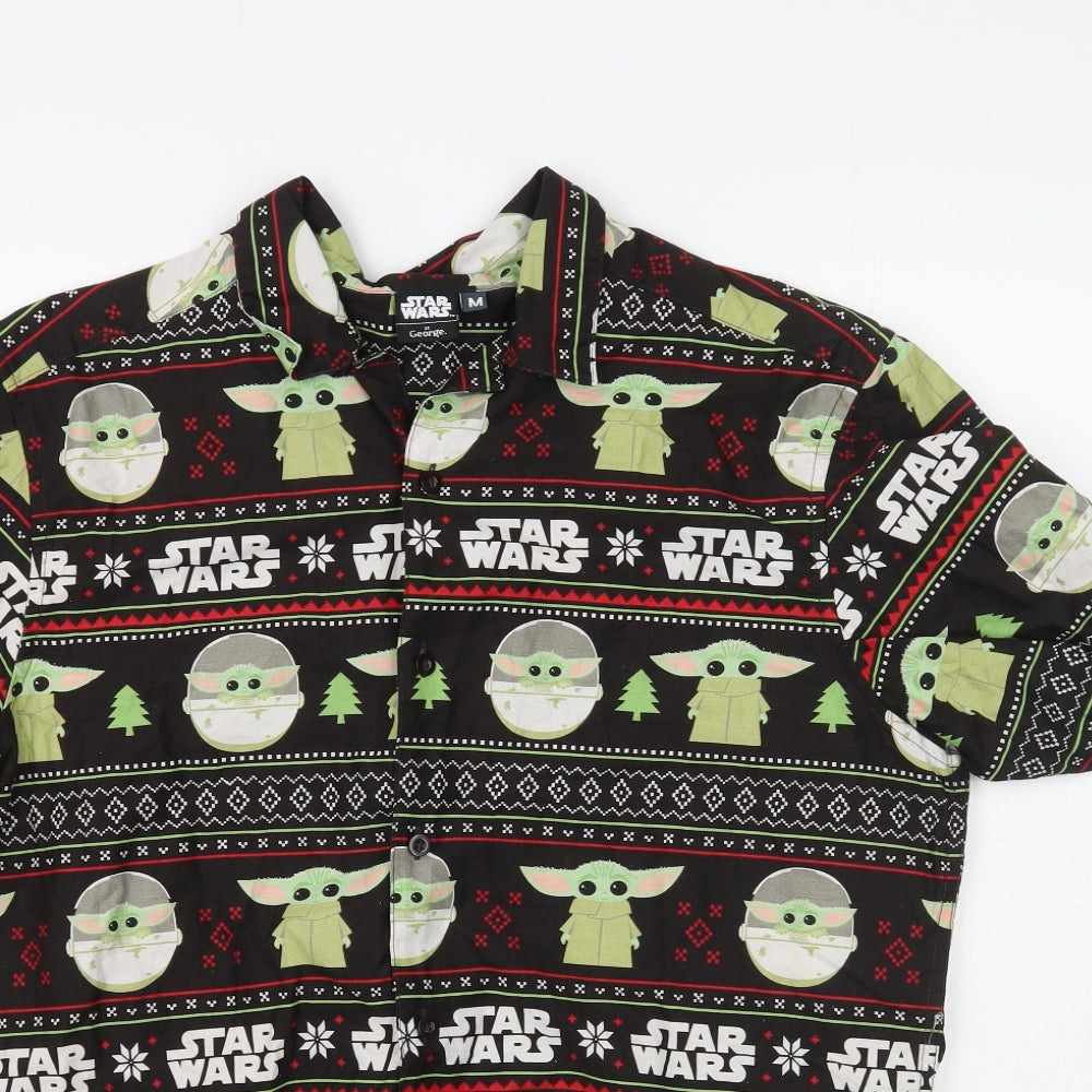 George Mens Multicoloured Fair Isle   Button-Up Size M  - Star Wars The Mandalorian