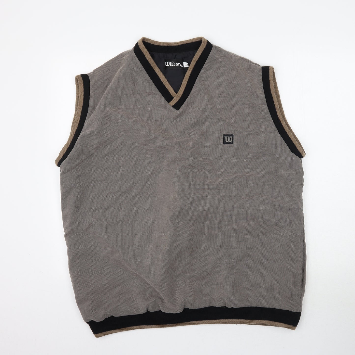 Wilson Mens Beige   Vest Sweatshirt Size L