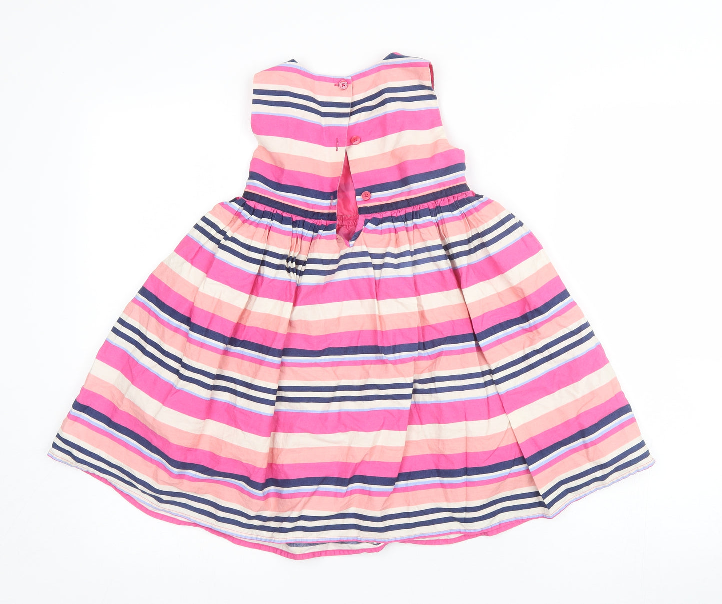 BlueZoo Girls Multicoloured Striped  Fit & Flare  Size 3-4 Years