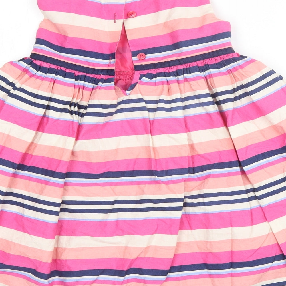 BlueZoo Girls Multicoloured Striped  Fit & Flare  Size 3-4 Years