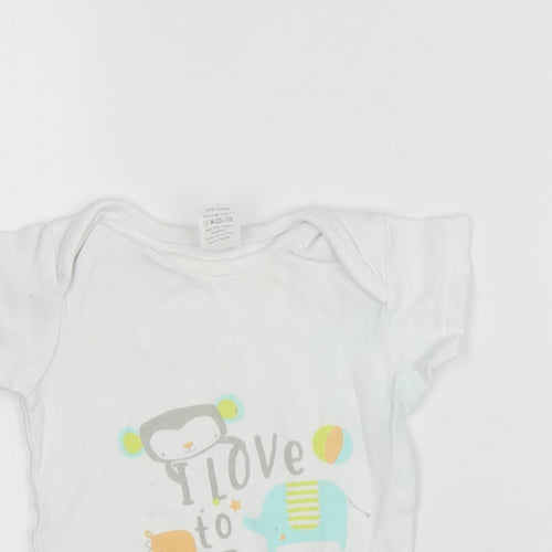 B&M Baby White   Leotard One-Piece Size 0-3 Months