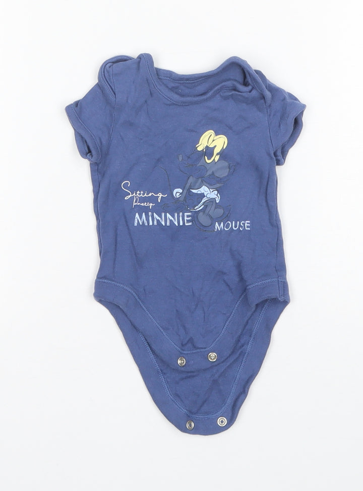 George Girls Blue Leotard One-Piece Size 0-3 Months - Minnie Mouse