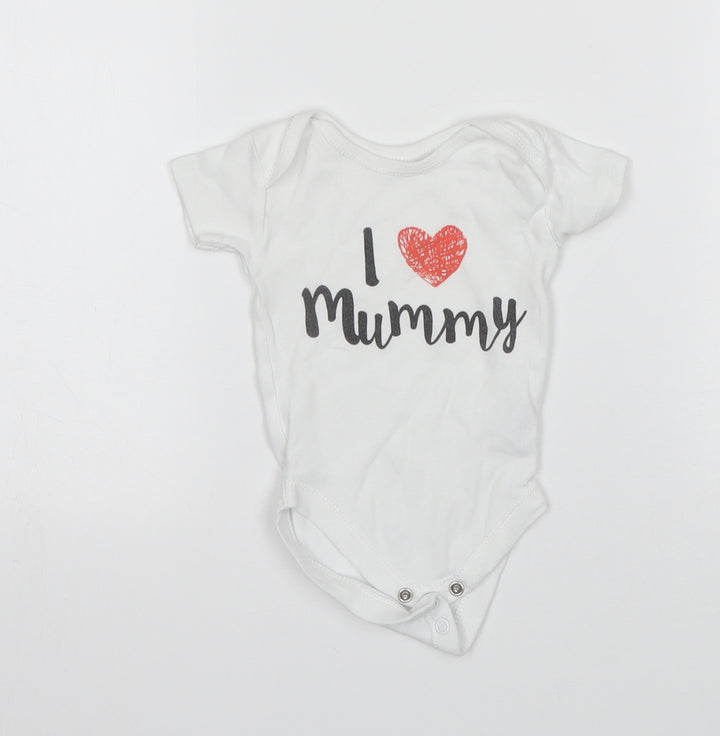 Nutmeg Girls White Leotard One-Piece Size 3-6 Months - I Love Mummy