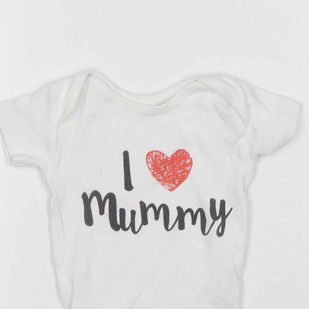 Nutmeg Girls White   Leotard One-Piece Size 3-6 Months  - I Love Mummy