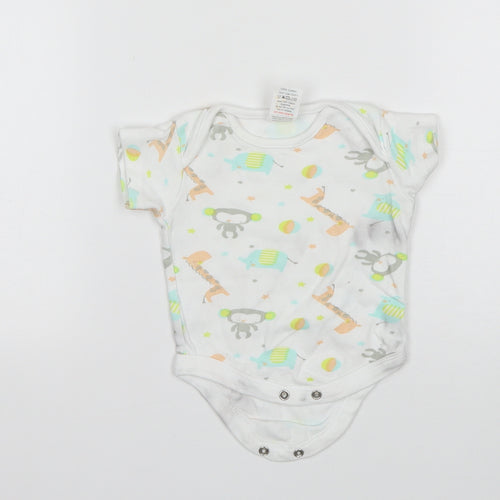 B&M Baby Multicoloured Animal Print  Leotard One-Piece Size 0-3 Months