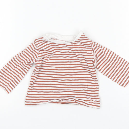 Matalan Girls Multicoloured Striped  Basic T-Shirt Size 0-3 Months