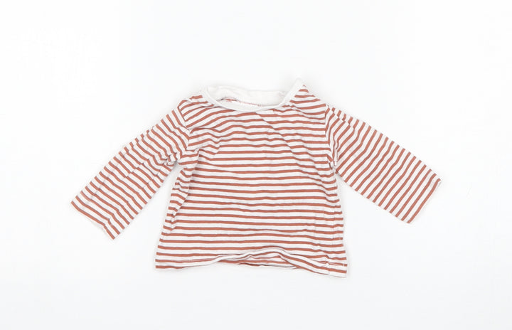 Matalan Girls Multicoloured Striped Basic T-Shirt Size 0-3 Months