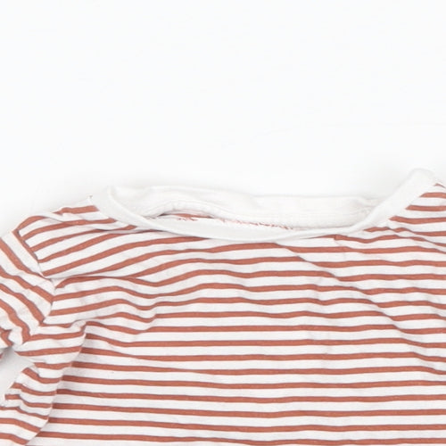 Matalan Girls Multicoloured Striped  Basic T-Shirt Size 0-3 Months