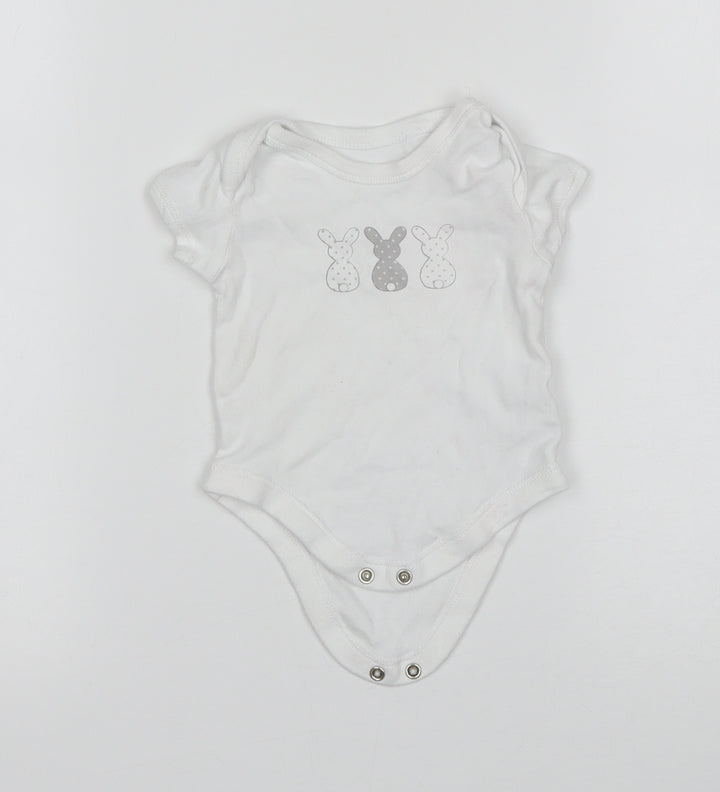 Matalan Girls White Leotard One-Piece Size 3-6 Months