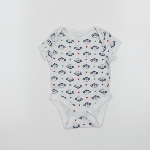 Primark Boys Multicoloured Animal Print  Leotard One-Piece Size 0-3 Months  - Monkey