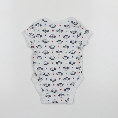 Primark Boys Multicoloured Animal Print  Leotard One-Piece Size 0-3 Months  - Monkey