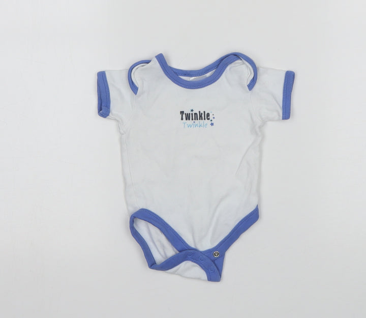 B&M Boys White Leotard One-Piece Size 0-3 Months