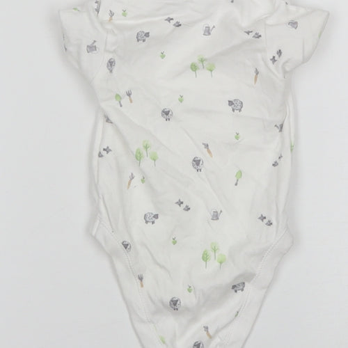 George Baby White Animal Print  Leotard One-Piece Size 3-6 Months