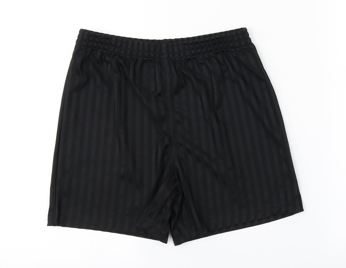 George Boys Black Striped  Sweat Shorts Size 10-11 Years