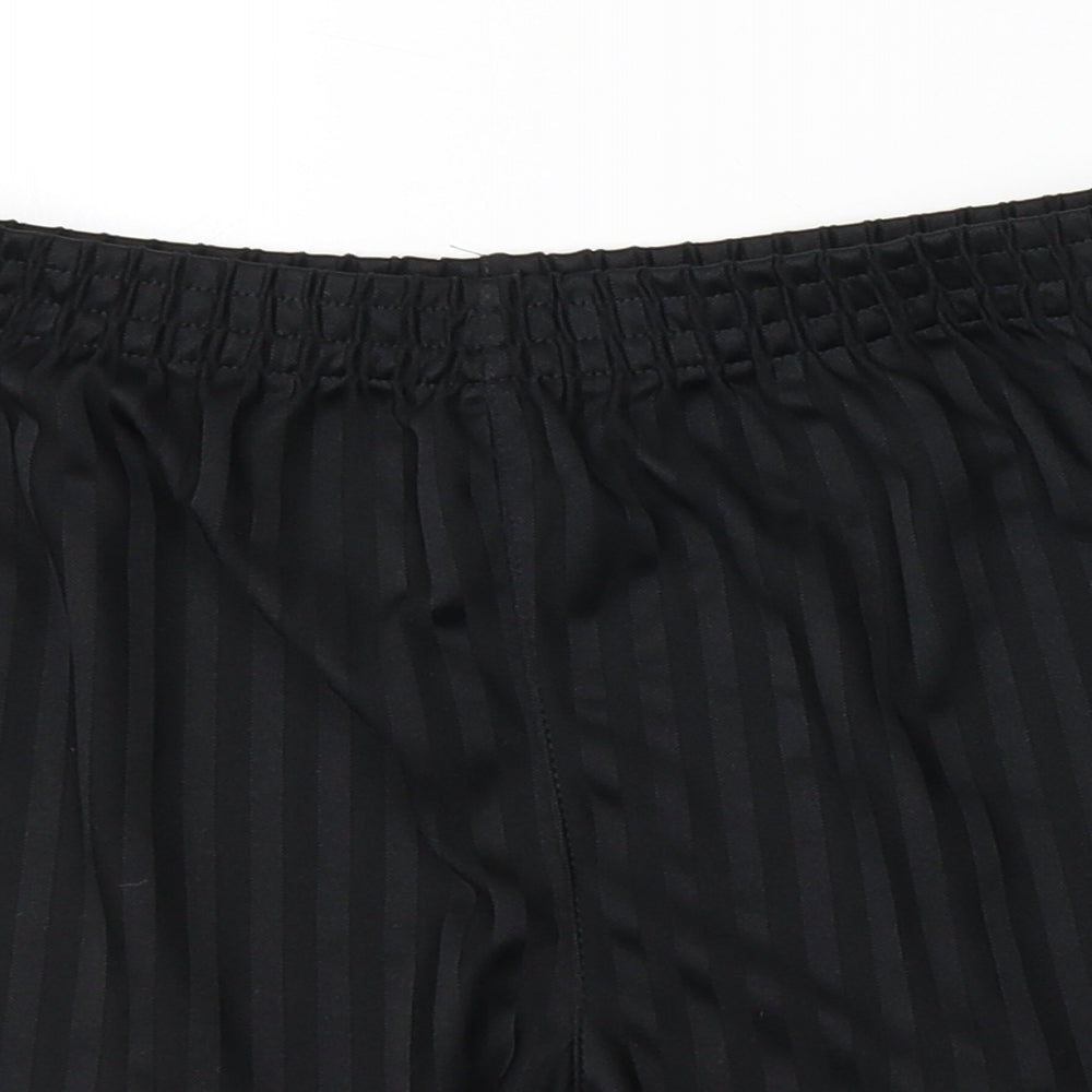 George Boys Black Striped  Sweat Shorts Size 10-11 Years