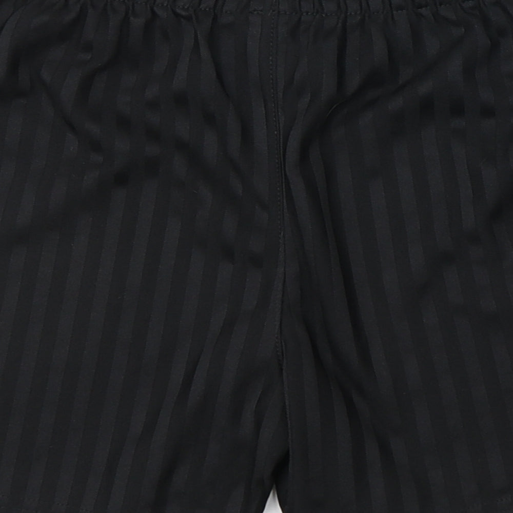 George Boys Black Striped  Sweat Shorts Size 10-11 Years