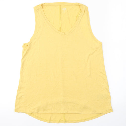 Gap Womens Yellow   Basic Tank Size M