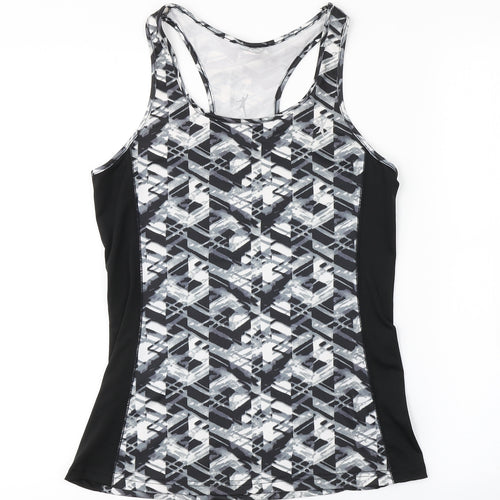 TONETIME Womens Multicoloured Argyle/Diamond  Basic Tank Size 8
