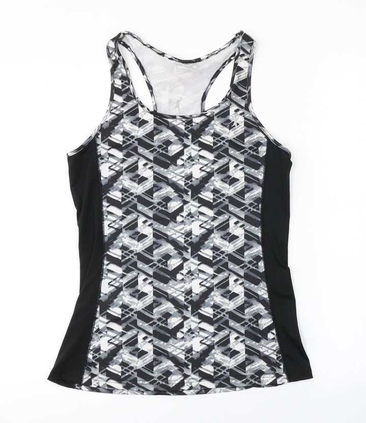 TONETIME Womens Multicoloured Argyle/Diamond Basic Tank Size 8