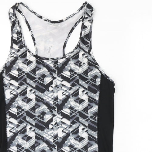 TONETIME Womens Multicoloured Argyle/Diamond  Basic Tank Size 8