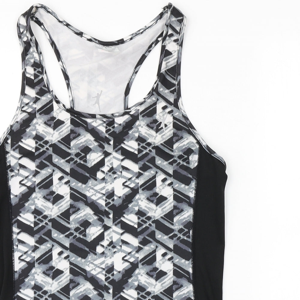 TONETIME Womens Multicoloured Argyle/Diamond  Basic Tank Size 8