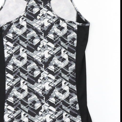 TONETIME Womens Multicoloured Argyle/Diamond  Basic Tank Size 8