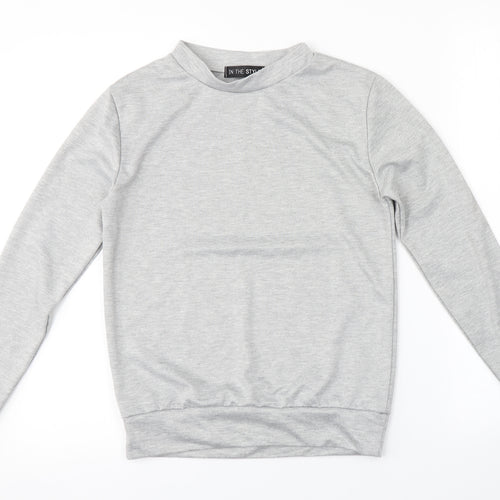 In the Style Womens Grey   Pullover Sweatshirt Size 6