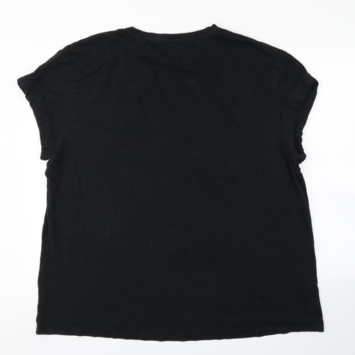 George Mens Black    T-Shirt Size 3XL