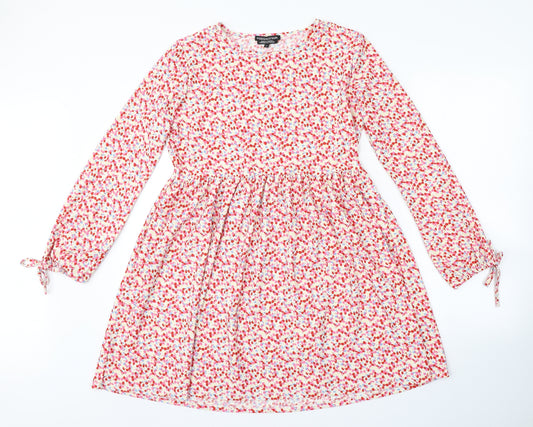 Wednesday's Girl Womens Multicoloured Floral  A-Line  Size S