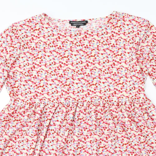 Wednesday's Girl Womens Multicoloured Floral  A-Line  Size S