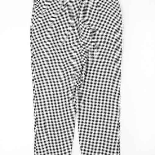 ASOS Womens White Check  Trousers  Size 8 L27 in
