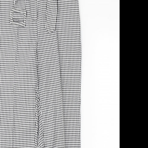 ASOS Womens White Check  Trousers  Size 8 L27 in