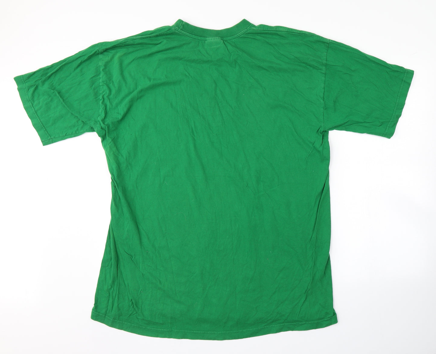Whale Mens Green    T-Shirt Size 2XL