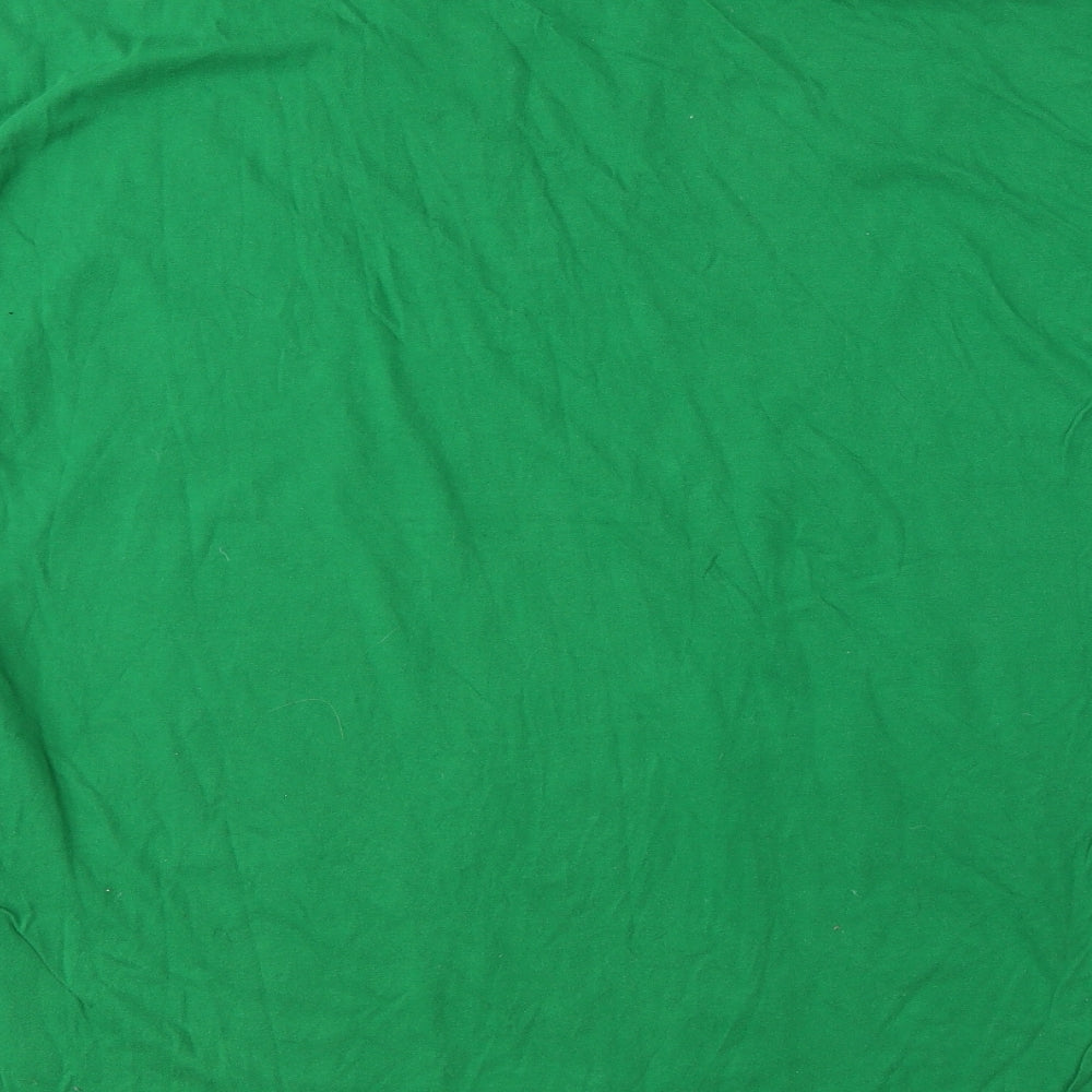 Whale Mens Green    T-Shirt Size 2XL