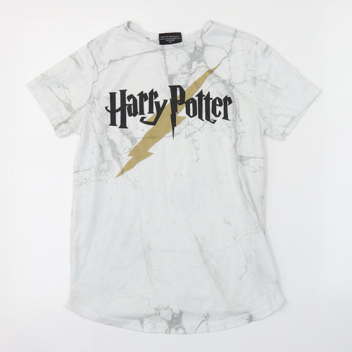 Primark Boys White   Basic T-Shirt Size 9-10 Years  - HARRY POTTER