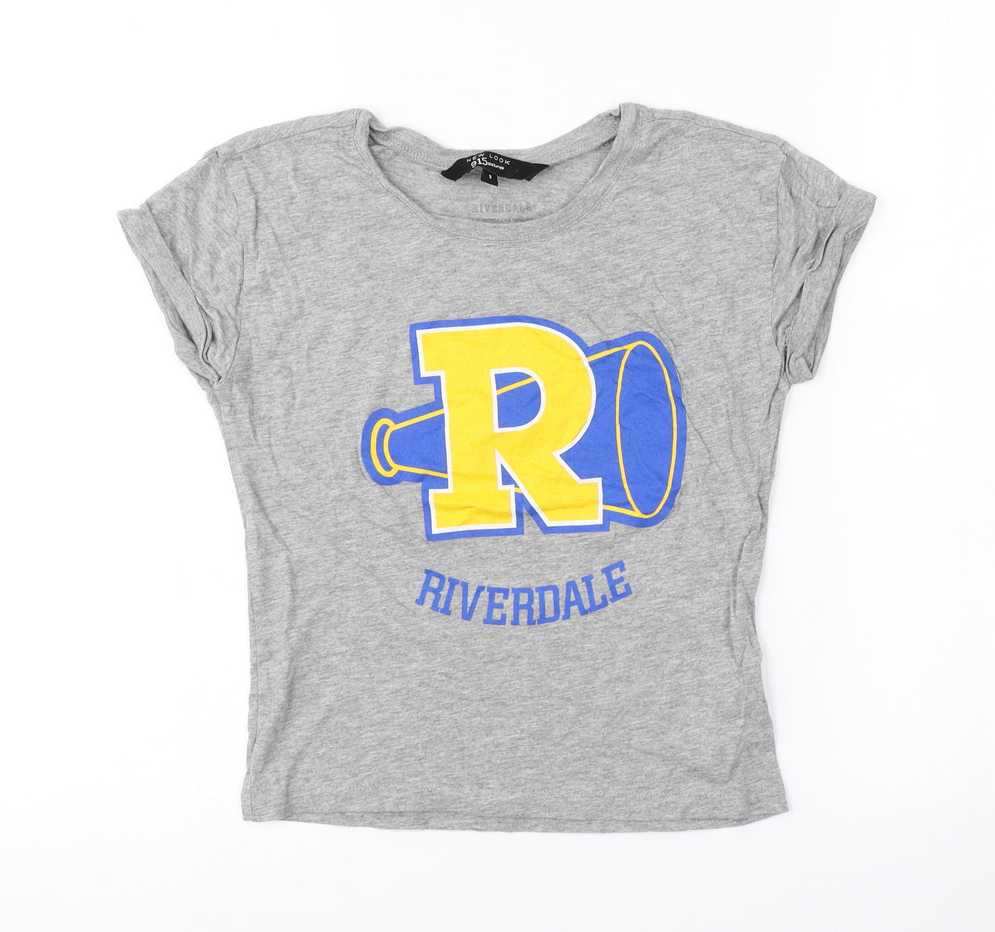 New Look Girls Grey   Basic T-Shirt Size 9 Years