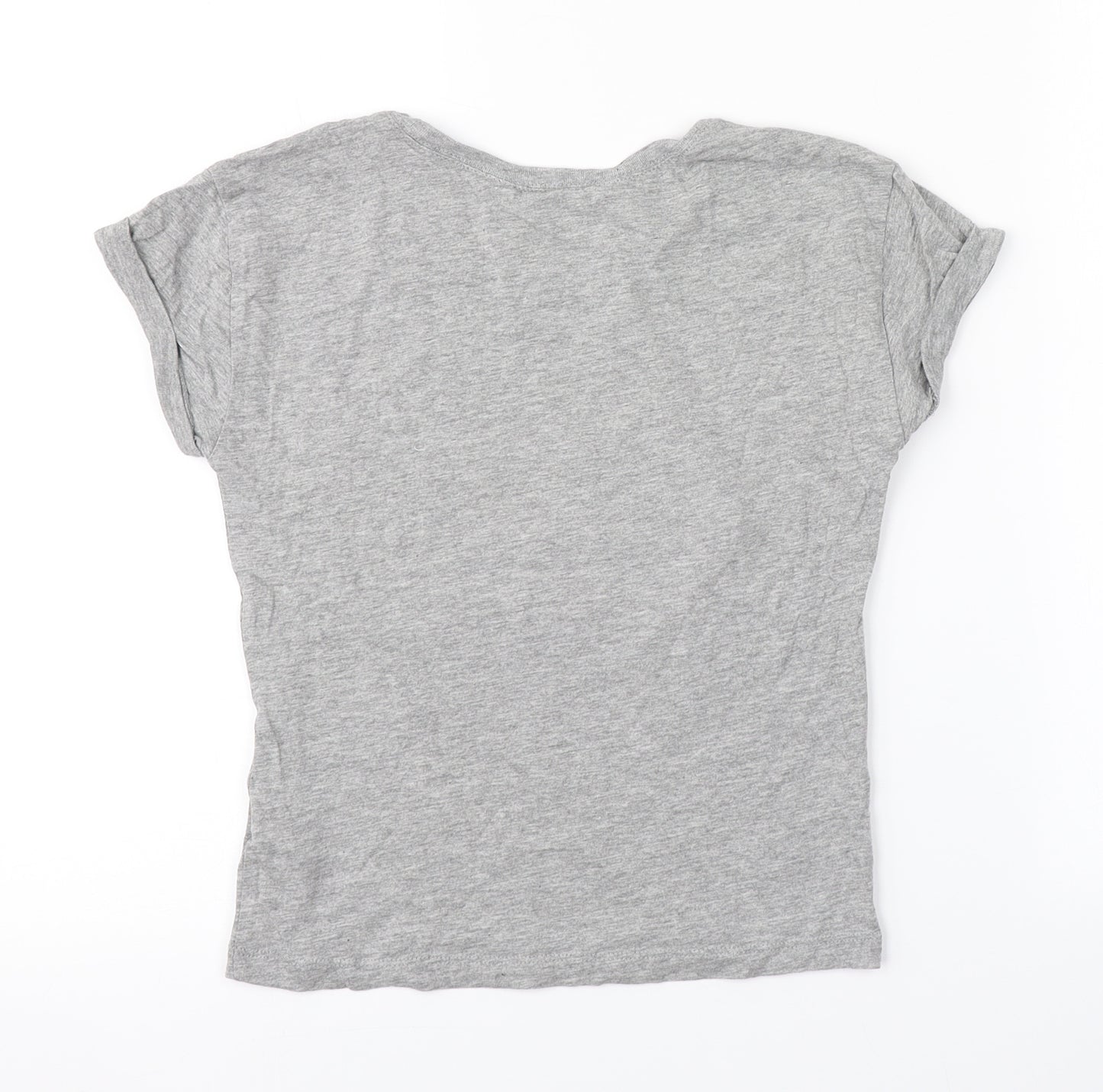 New Look Girls Grey   Basic T-Shirt Size 9 Years