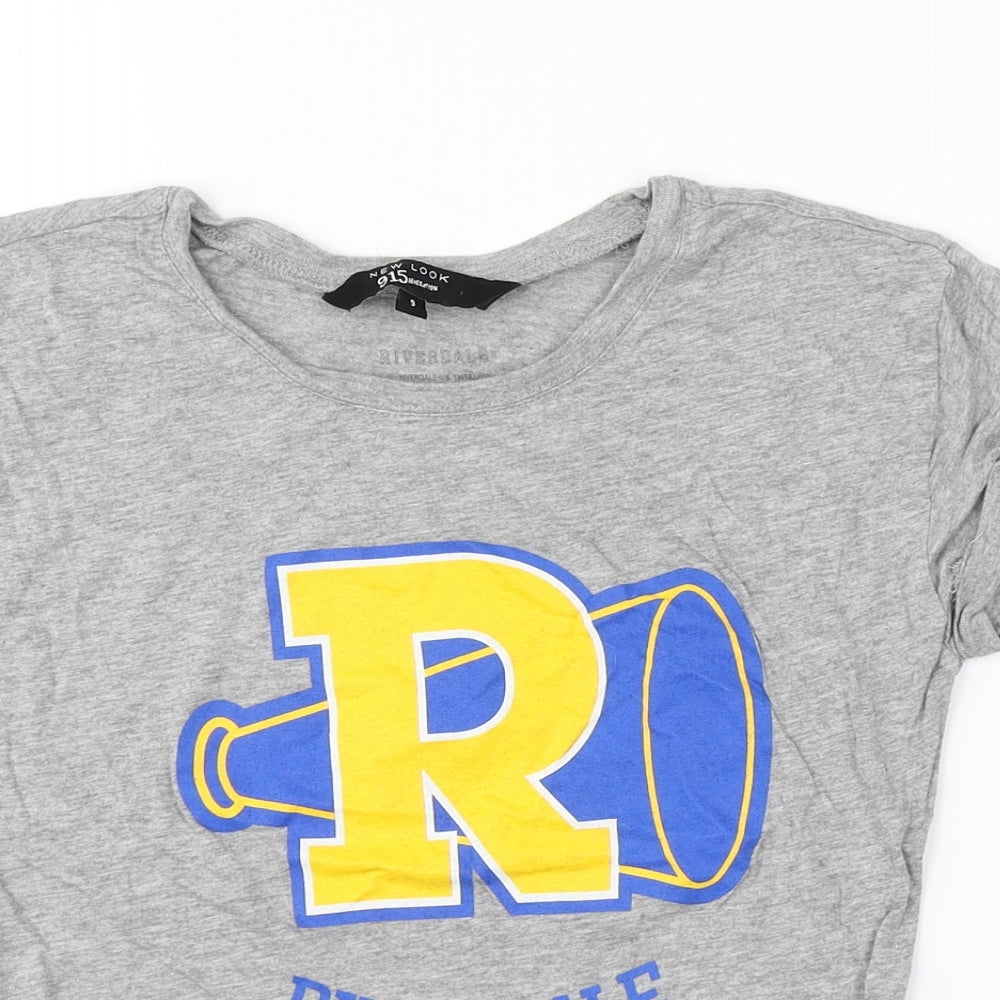 New Look Girls Grey   Basic T-Shirt Size 9 Years