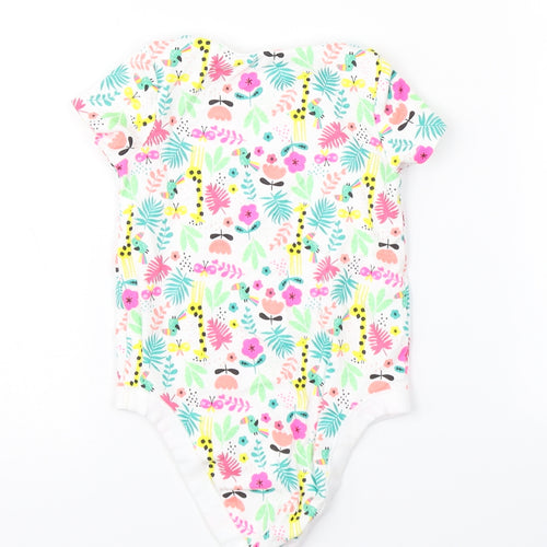 F&F Baby White Floral  Babygrow One-Piece Size 12-18 Months